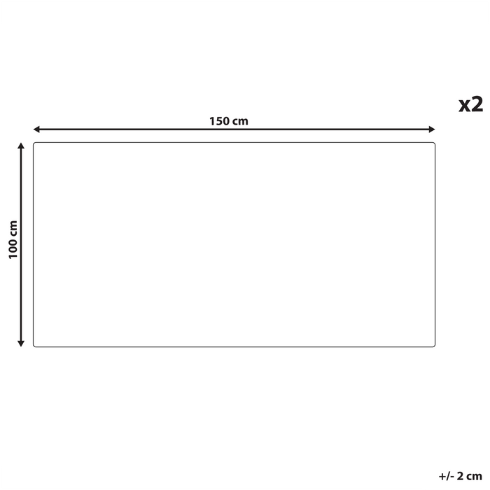 Beliani - MITIARO - Handdoek set van 2 - Olijfgroen - Katoen