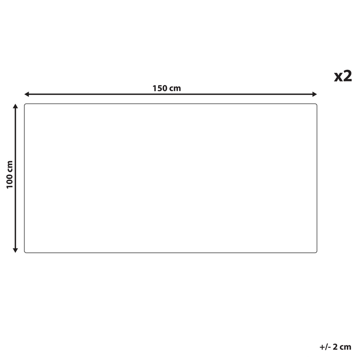 Beliani - MITIARO - Handdoek set van 2 - Zandbeige - Katoen