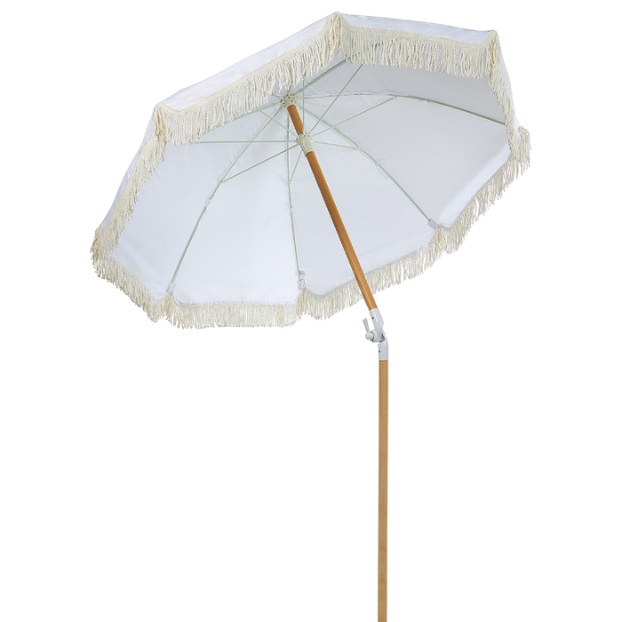 Beliani - MONDELLO - Parasol - Wit - Polyester