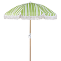 Beliani - MONDELLO - Parasol - Groen|Wit - Polyester