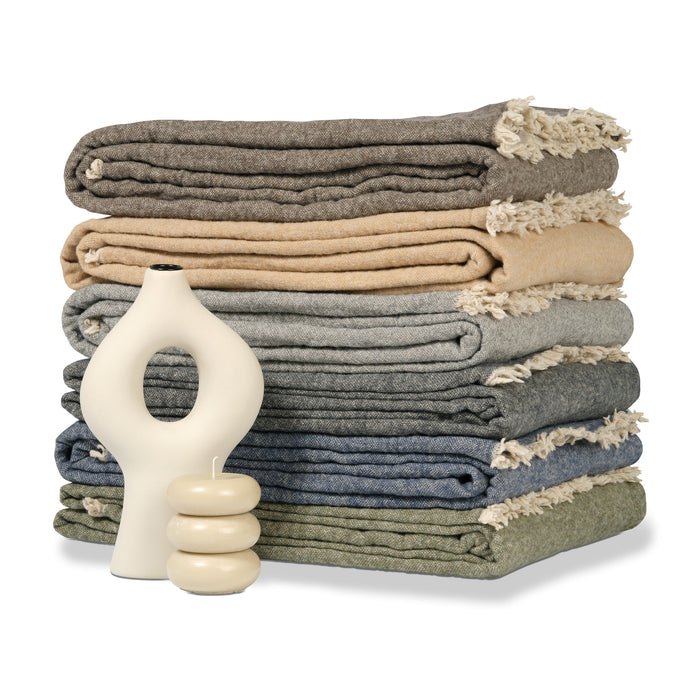 Vandyck HOME 81 Plaid 130 x 220 cm - Faded Denim