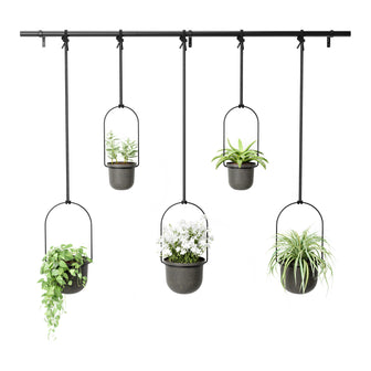 Umbra Triflora Hangende Bloempotten - Set van 5 - Zwart