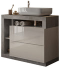 Benvenuto Design Hamburg 92 cm Beton Staand Wastafel en Onderkast