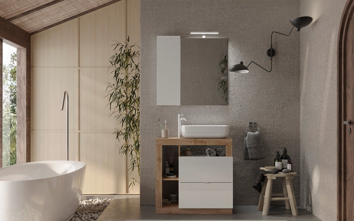 Benvenuto Design Hamburg 79 cm Eiken Staand Badkamerset