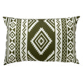 Dutch Decor Buitenkussen 40x60 cm - NUNO - outdoor - groen en wit