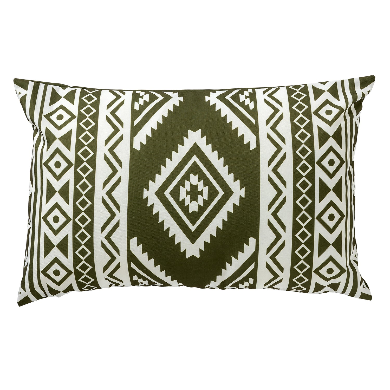 Dutch Decor Buitenkussen 40x60 cm - NUNO - outdoor - groen en wit