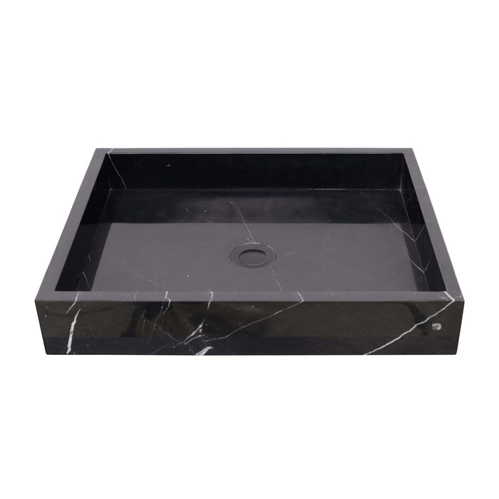 Furnified - lavabo zwart marmer - George