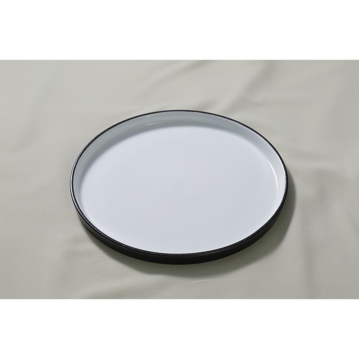 Maastricht Porselein Bord Cosmic 25 cm Zwart Wit Porselein 2 stuks