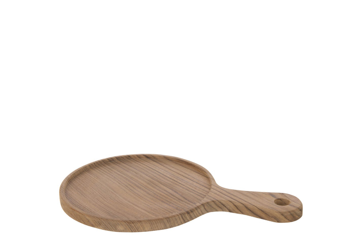 J-Line snijplank Rond - hout - naturel - small