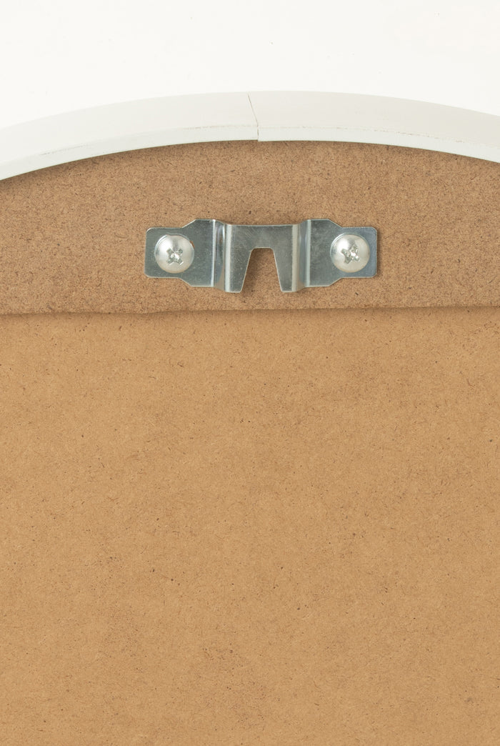 J-Line spiegel Rond - glas|metaal - wit - small - Ø 40 cm