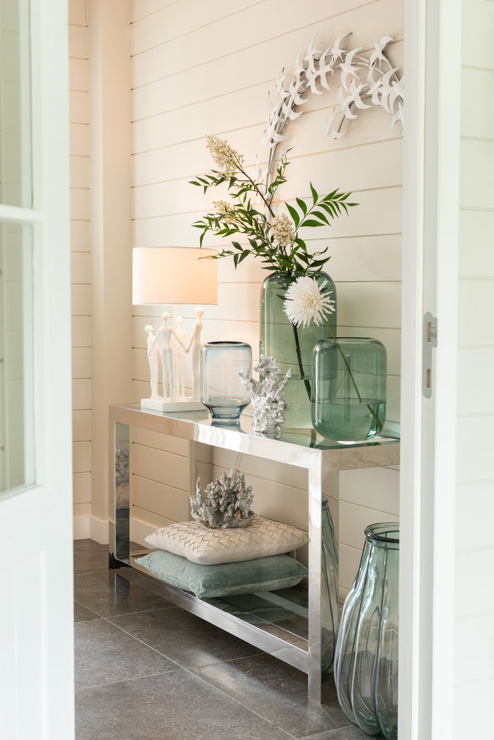 J-Line vaas Rond Hoog - glas - groen - medium - 29.5 cm hoog