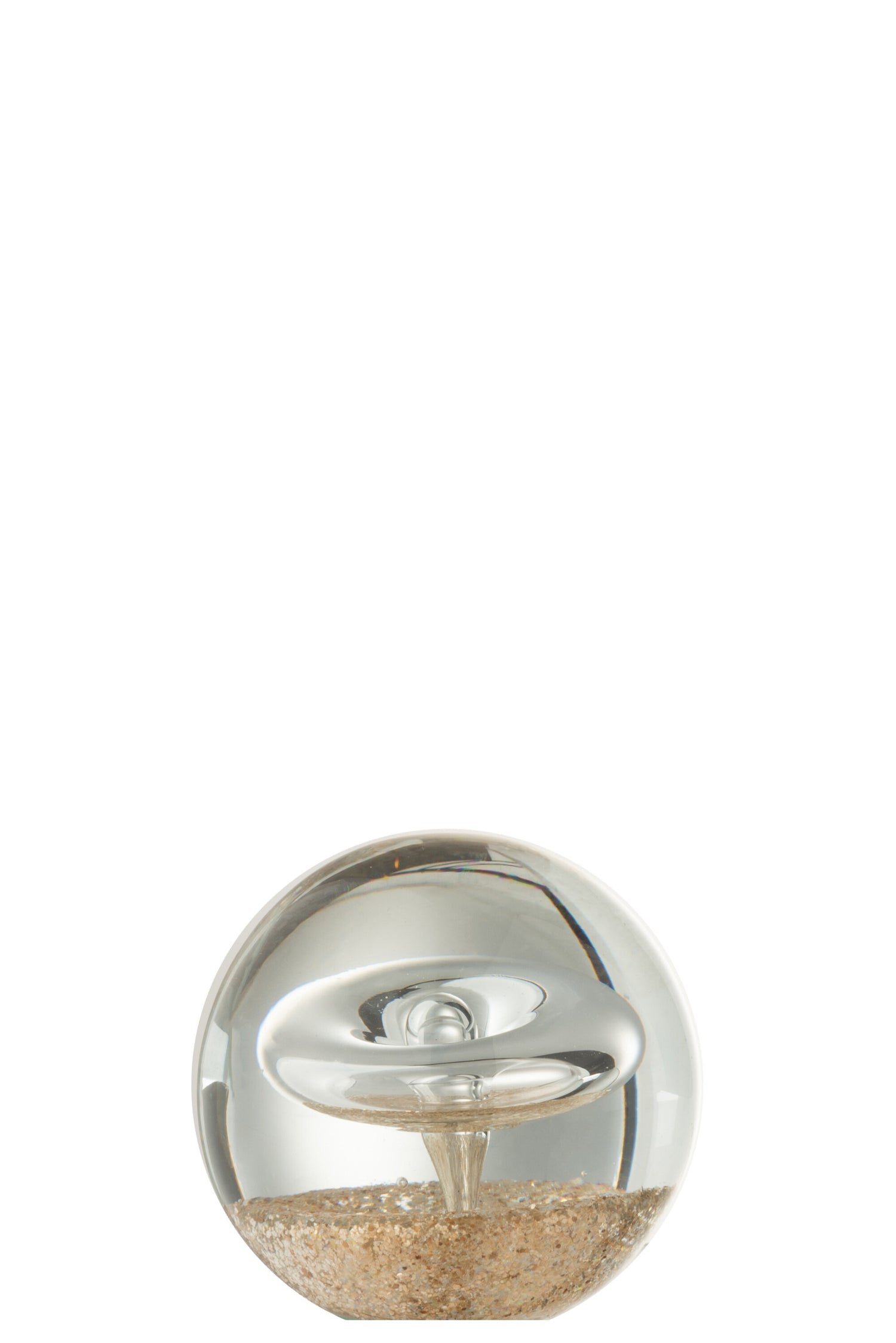 J-Line presse-papier Ring - glas - goud - small