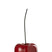 J-Line decoratie Kers - polyresin - blinkend rood - small