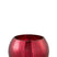 J-Line Windlicht Bol Craquele Glas Blinkend Rood Medium