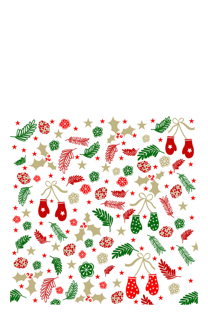 J-line servetten - papier - mix - 12 per pak