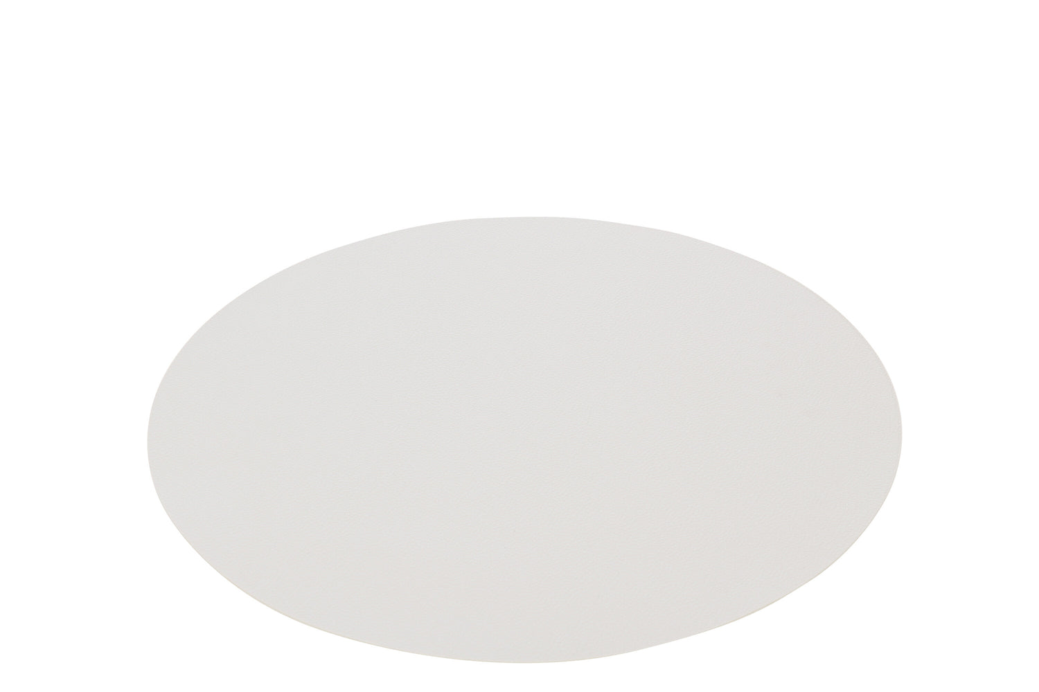 J-Line placemat Rond - kunststof - wit - 6 stuks