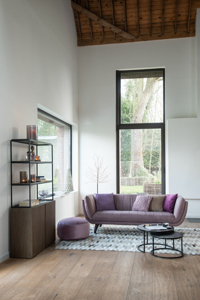 J-Line decoratie boom Kaal - metaal - zwart - large - LED lichtjes