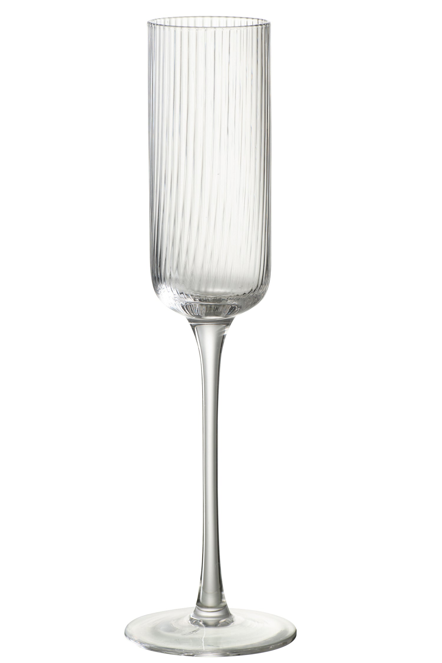 J-Line glas champagne Louise - glas - transparant - 6 stuks