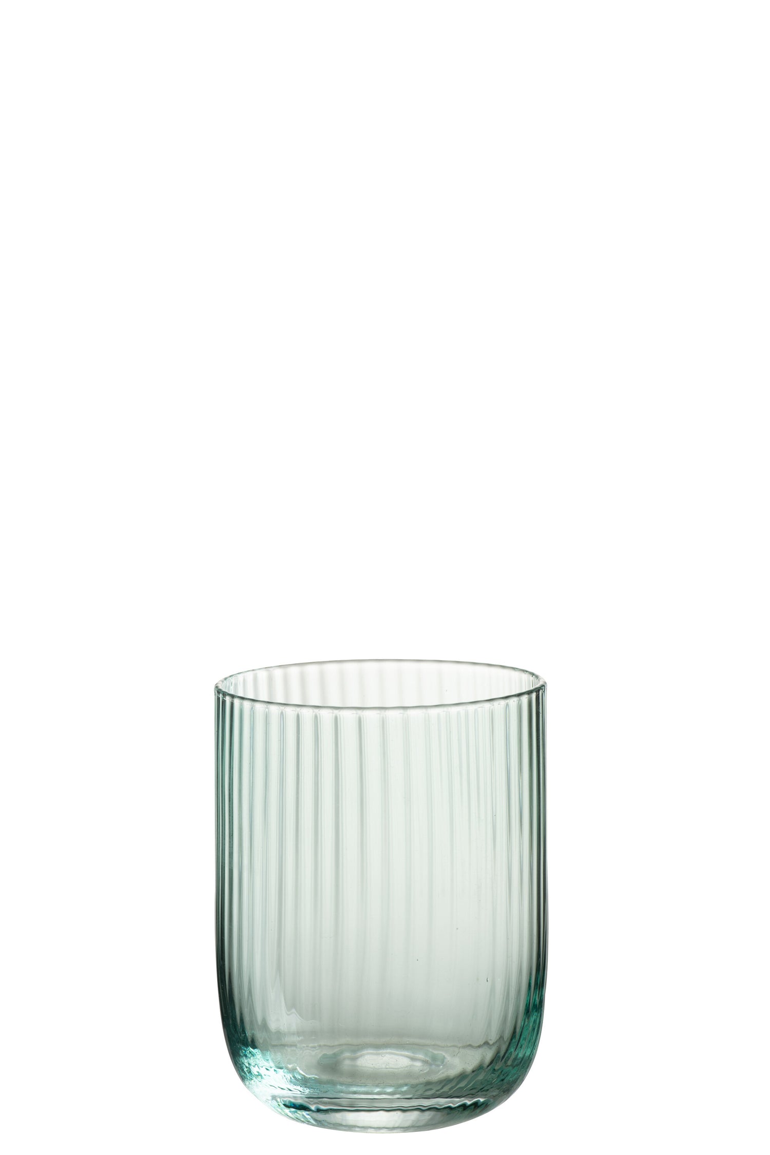 J-Line glas Kyle - glas  - transparant|groen - 6 stuks