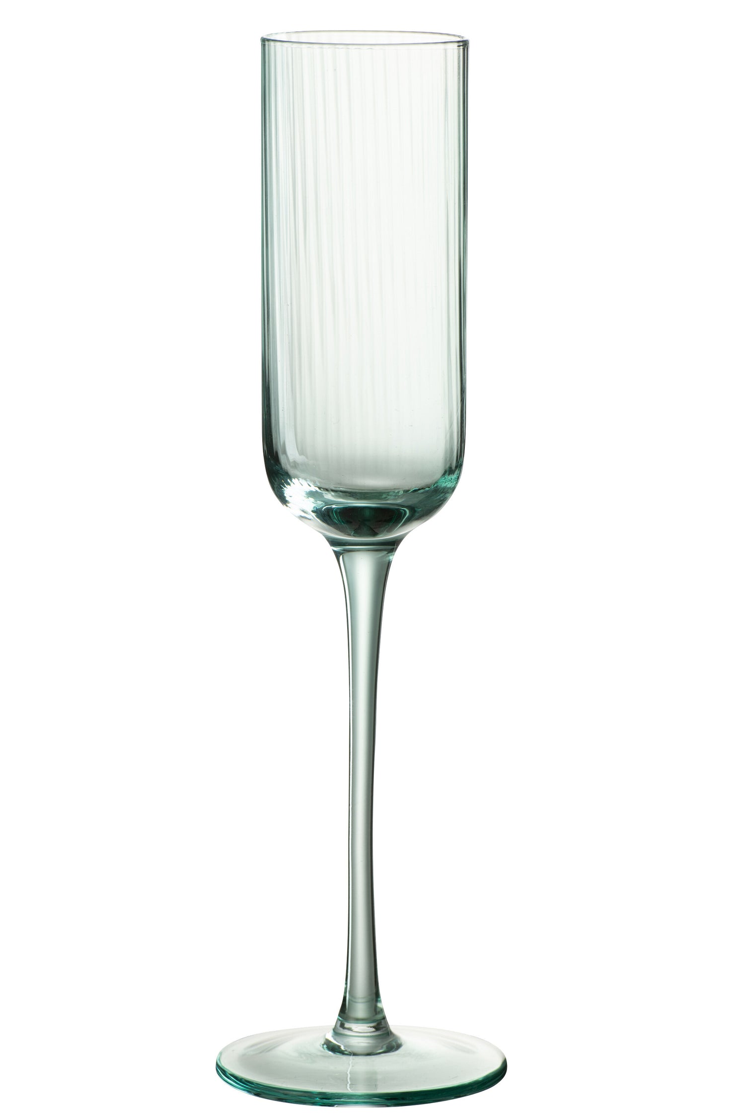 J-Line glas champagne Louise - glas - groen - 6 stuks