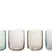 J-Line glas Yones - glas - mix - 4 stuks
