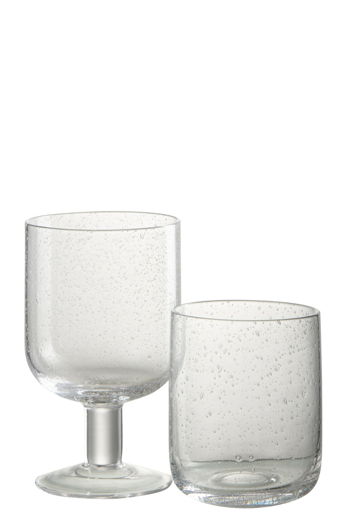 J-Line wijnglas  Tommy wijnglas - glas - 6 stuks