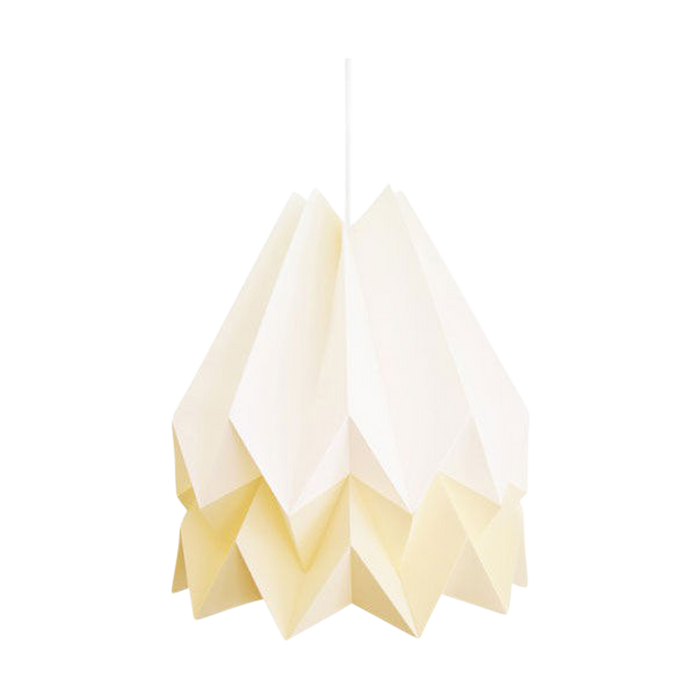 Orikomi Origami Hanglamp - Duo - Wit &amp; Lichtgeel - Koordset wit
