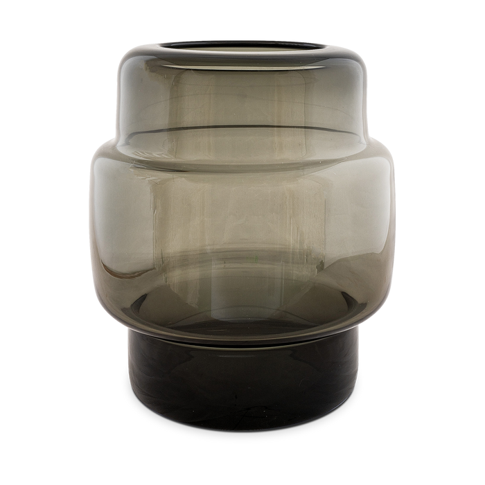 Artichok Elaine glazen vaas zwart - Ø21 x 24 cm