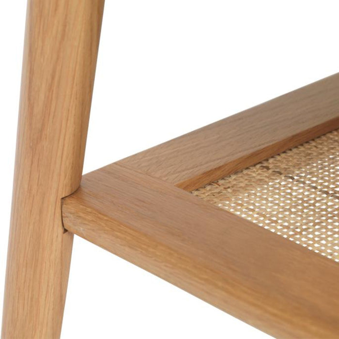 Olivine Boas Houten Salontafel met Rotan - Naturel Eiken