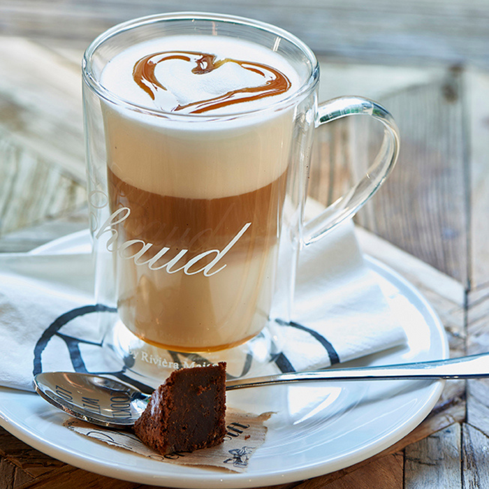 Riviera Maison Dubbelwandige glazen set - C'est Chaud 270 ML - 2 stuks