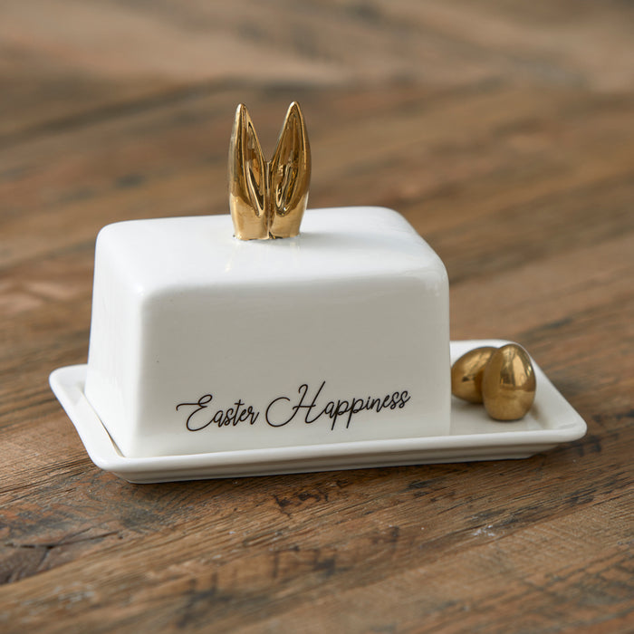 Riviera Maison Botervloot met deksel, paashaas - Easter Happiness