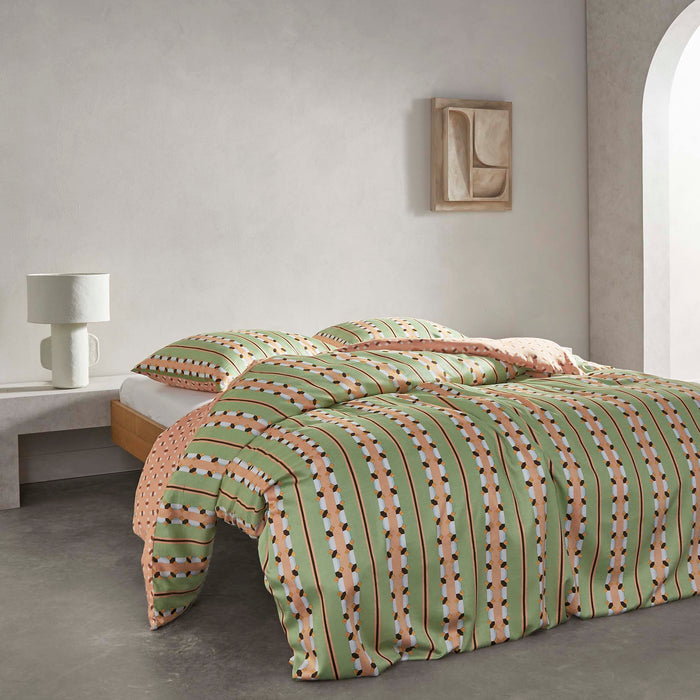 Essenza Iva Dekbedovertrek 140 x 220 cm -  Jade Green