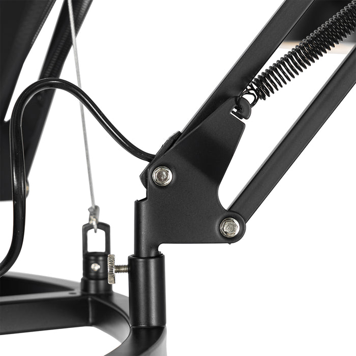 QAZQA Industriële hanglamp zwart 6-lichts verstelbaar - Hobby Spinne