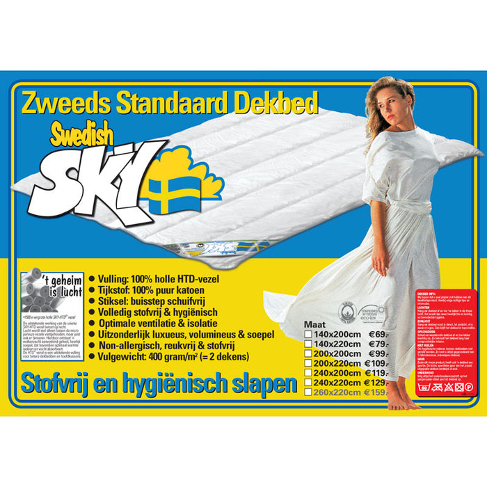 Swedish Sky - Non-Allergisch  - All-Year Dekbed - 200x200cm
