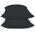 Superieur 100% Percaline katoen|Set van 2|Zwarte Kussensloop 60x70cm