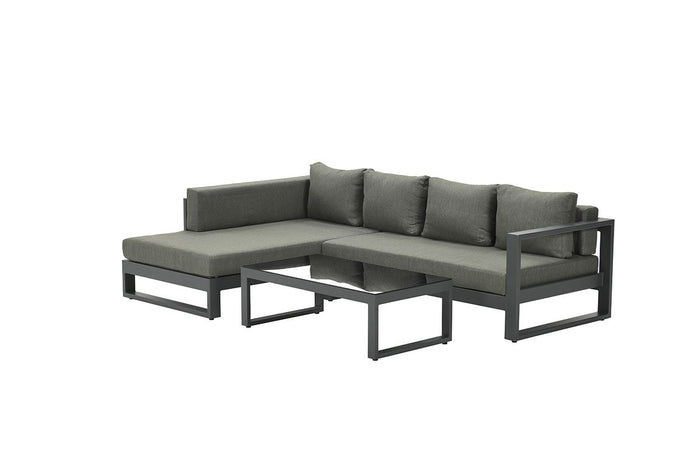 Garden Impressions Esmee loungeset rechts carbon black mystic grey
