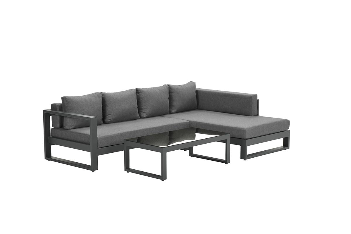 Garden Impressions Esmee loungeset links carbon black mystic grey
