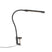 QAZQA Klem bureaulamp zwart incl. LED met touch dimmer - Lionard