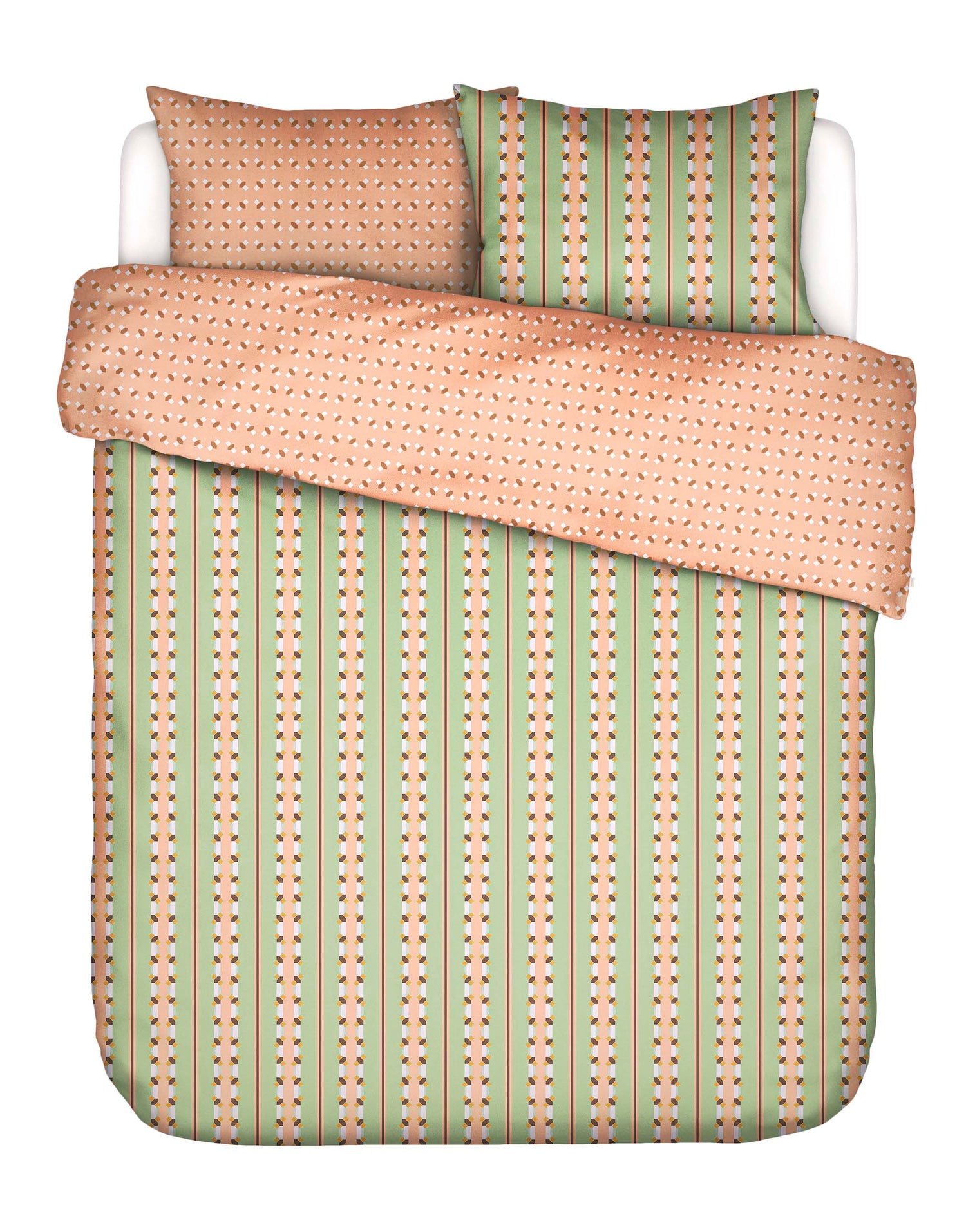 Essenza Iva Dekbedovertrek 200 x 220 cm -  Jade Green