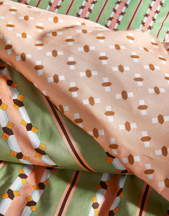 Essenza Iva Dekbedovertrek 200 x 220 cm -  Jade Green