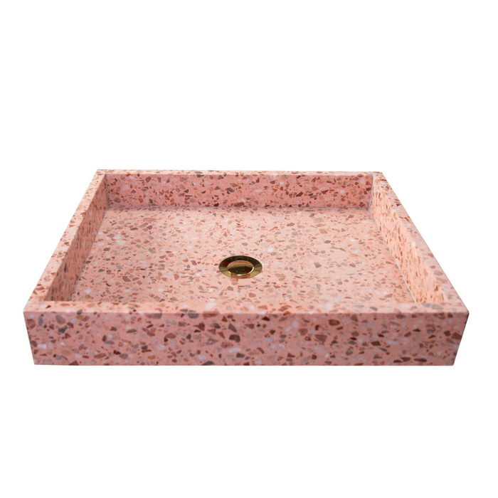 Furnified - Roze Terrazzo Wastafel - George