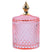 Clayre & Eef Glazen potje  Ø 11x18 cm Roze Glas Potje met deksel