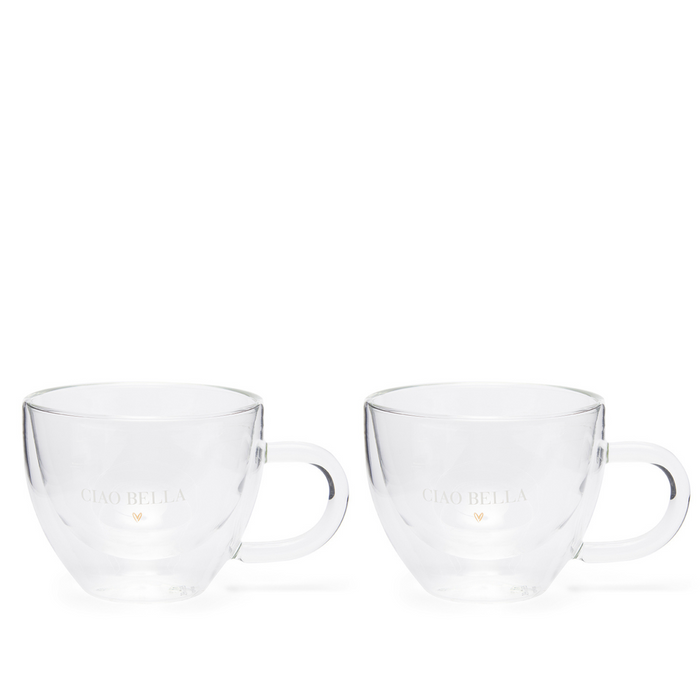 Riviera Maison Dubbelwandige glazen set - Ciao Bella 230 ML - 2 stuks