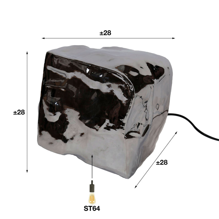 MOOS Rocky Tafellamp - Chrome