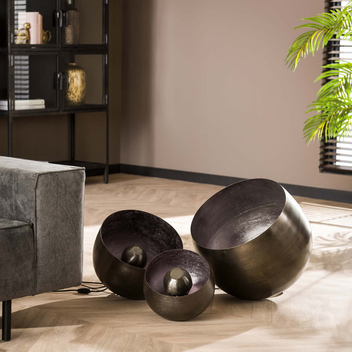 by fonQ  Babet Tafellamp Ø 36 cm - Zwart Nikkel