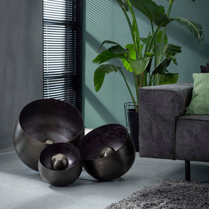 by fonQ  Babet Tafellamp Ø 36 cm - Zwart Nikkel