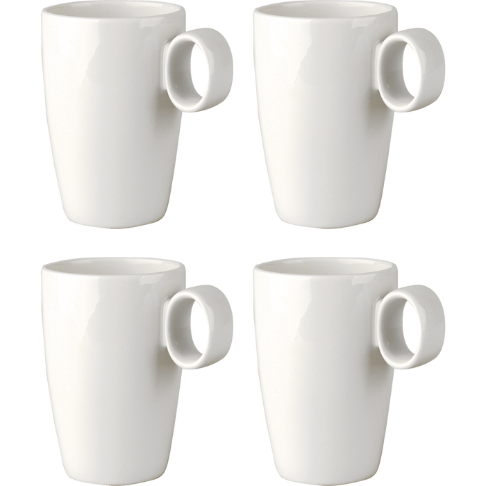 Maastricht Porselein Beker Lux 21 cl Offwhite Porselein 4 stuk(s)