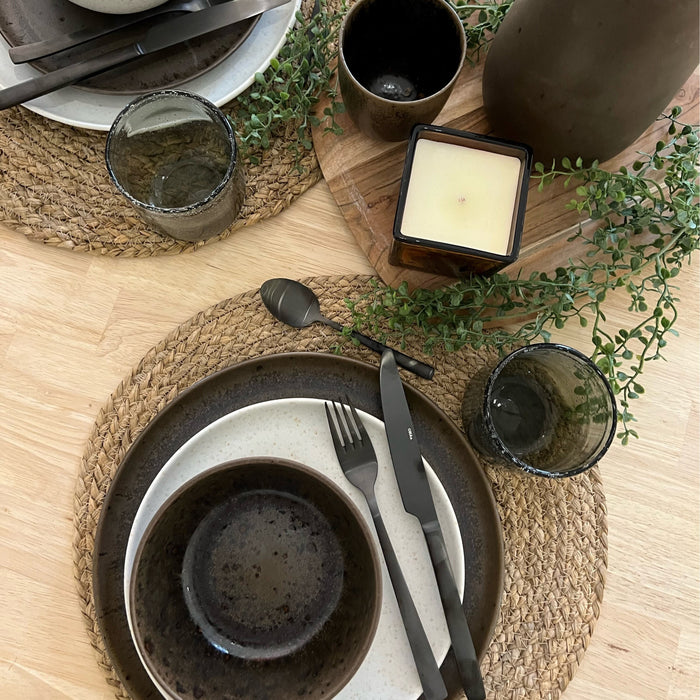 Ona Slim Bestekset 24-delig - Zwart