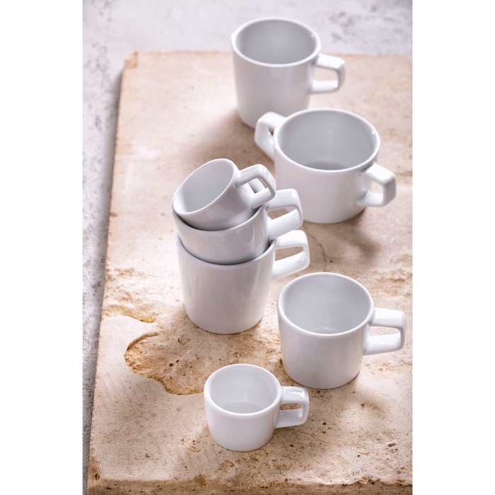 Palmer Kop en schotel White Delight 15 cl - 16 cm Wit 6 stuks