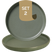 Palmer Bord Sandy Loam 17 cm Groen Stoneware 2 stuk(s)
